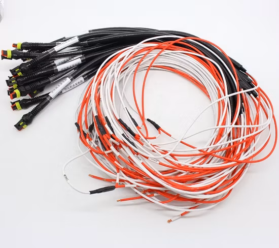 Red White Wire Harness Assembly for 48kw Hydrogen Fuel Cell Controller Wiring Harness 